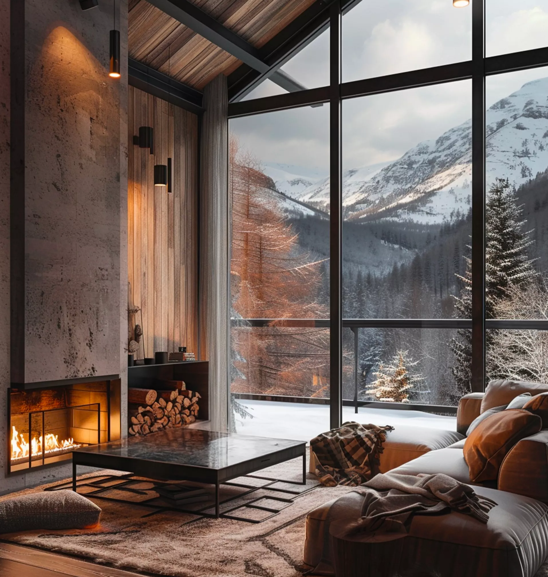 Chalet de luxe en bois  avec jardin situé dans les Alpes en France vendu par Junot Fine Properties