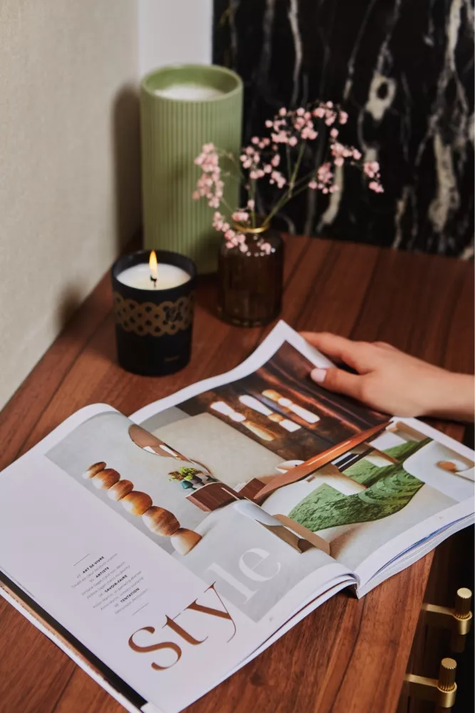 Le Junot Magazine ouvert sur la page Style